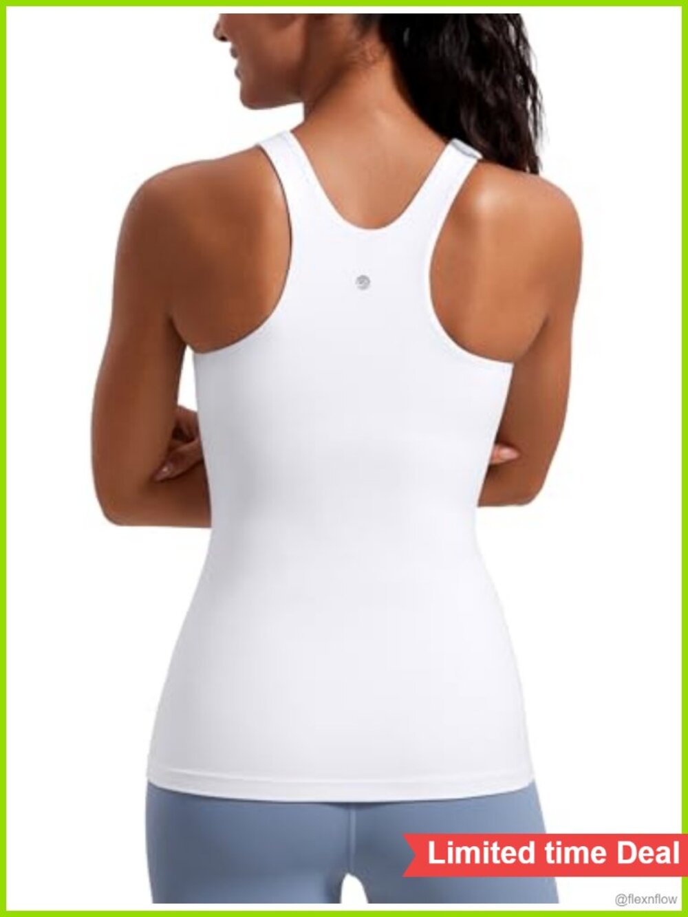 Butterluxe High Neck Tank Top with Built-in Shelf Bra | Yoga Lounge Racerback